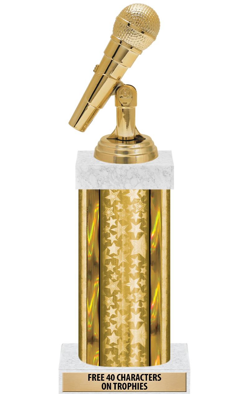 14"GOLD/GD-STARS-GD FIG/SQUARE