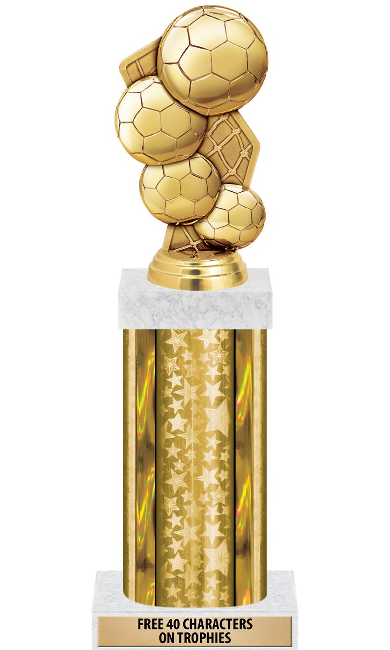 14"GOLD/GD-STARS-GD FIG/SQUARE