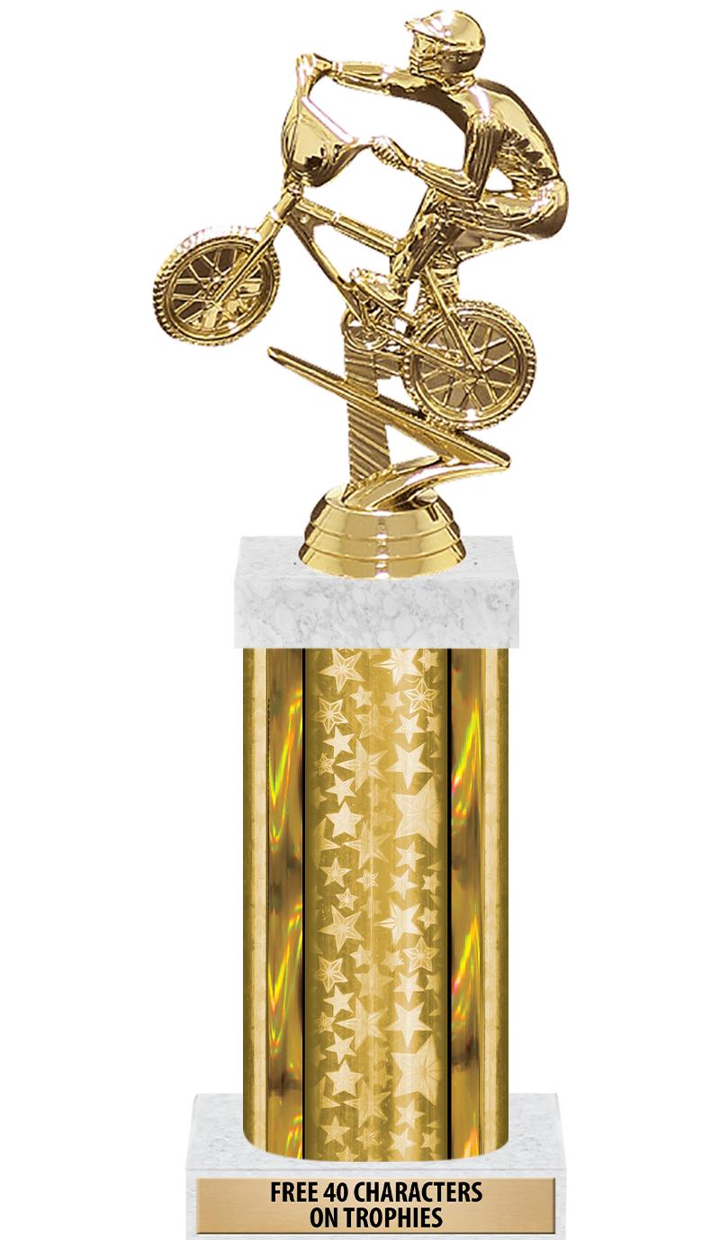 14"GOLD/GD-STARS-GD FIG/SQUARE