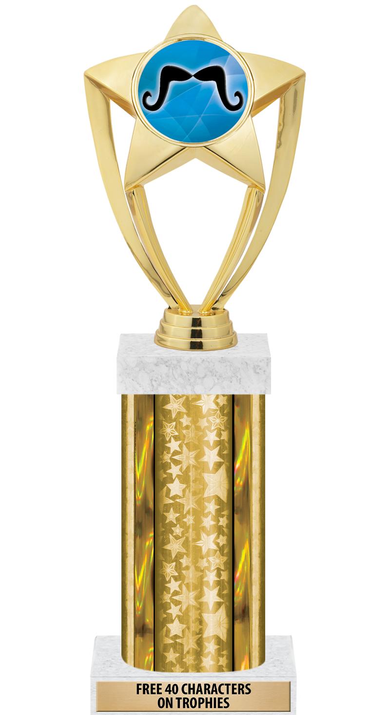 14"GOLD/GD-STARS-GD FIG/SQUARE