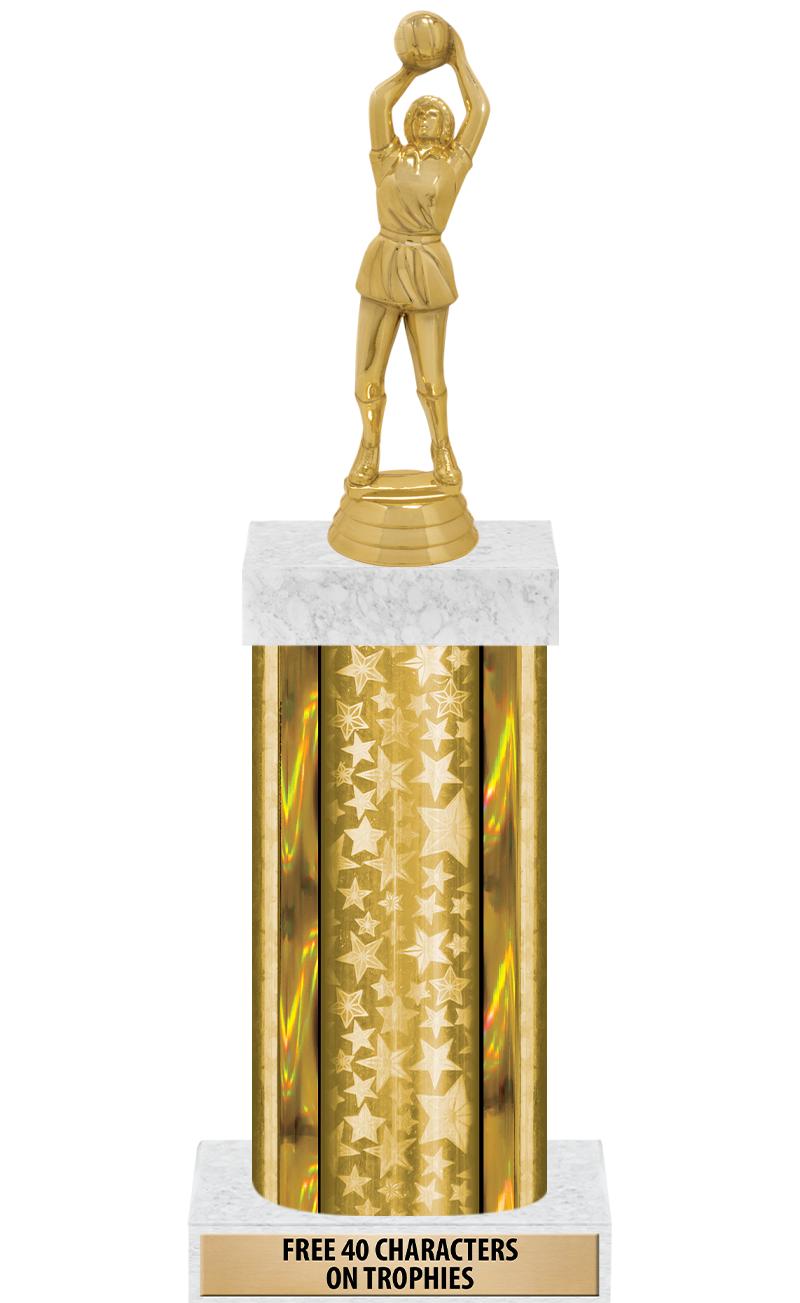 14"GOLD/GD-STARS-GD FIG/SQUARE