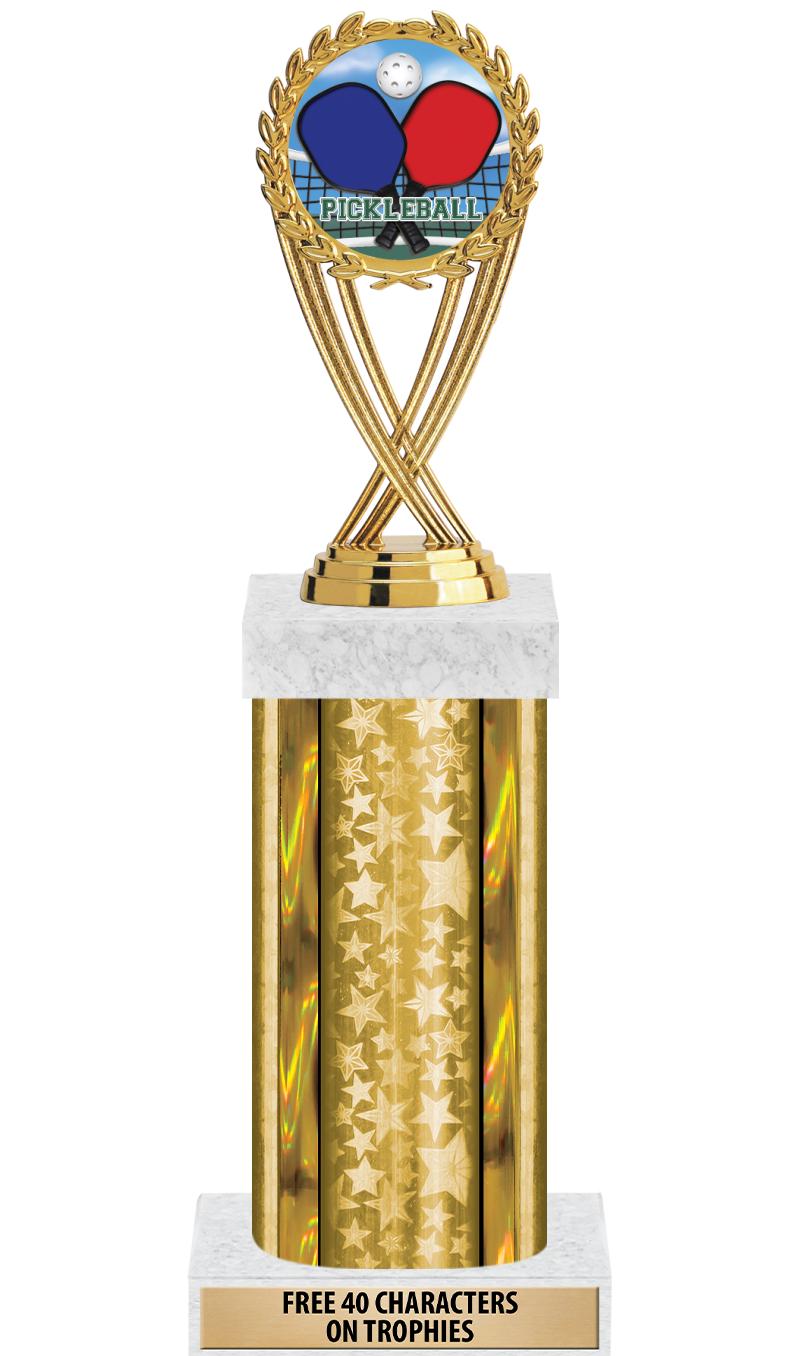 14"GOLD/GD-STARS-GD FIG/SQUARE