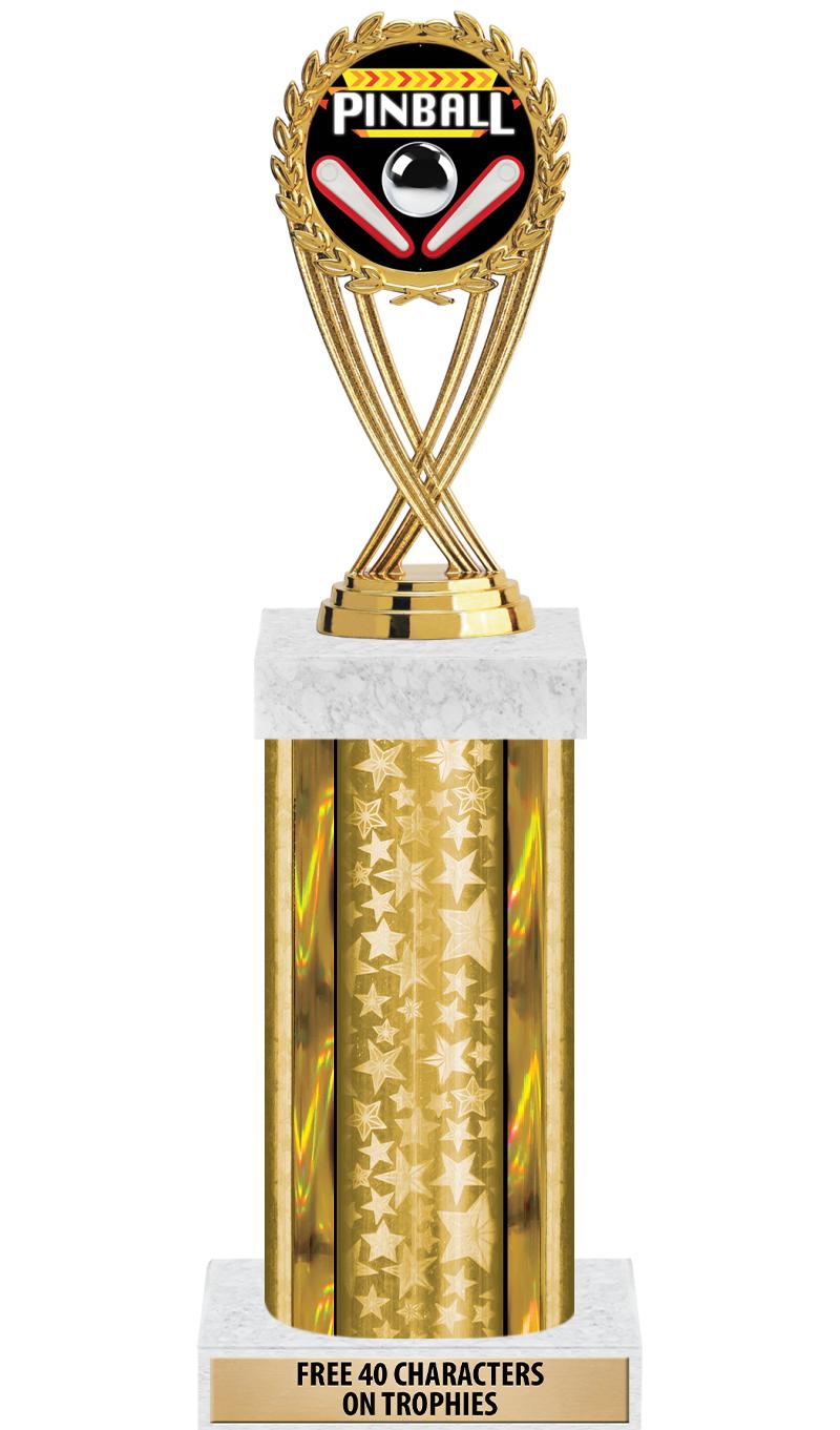14"GOLD/GD-STARS-GD FIG/SQUARE
