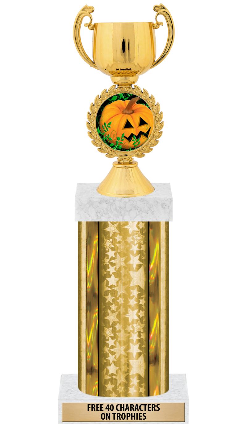 14"GOLD/GD-STARS-GD FIG/SQUARE