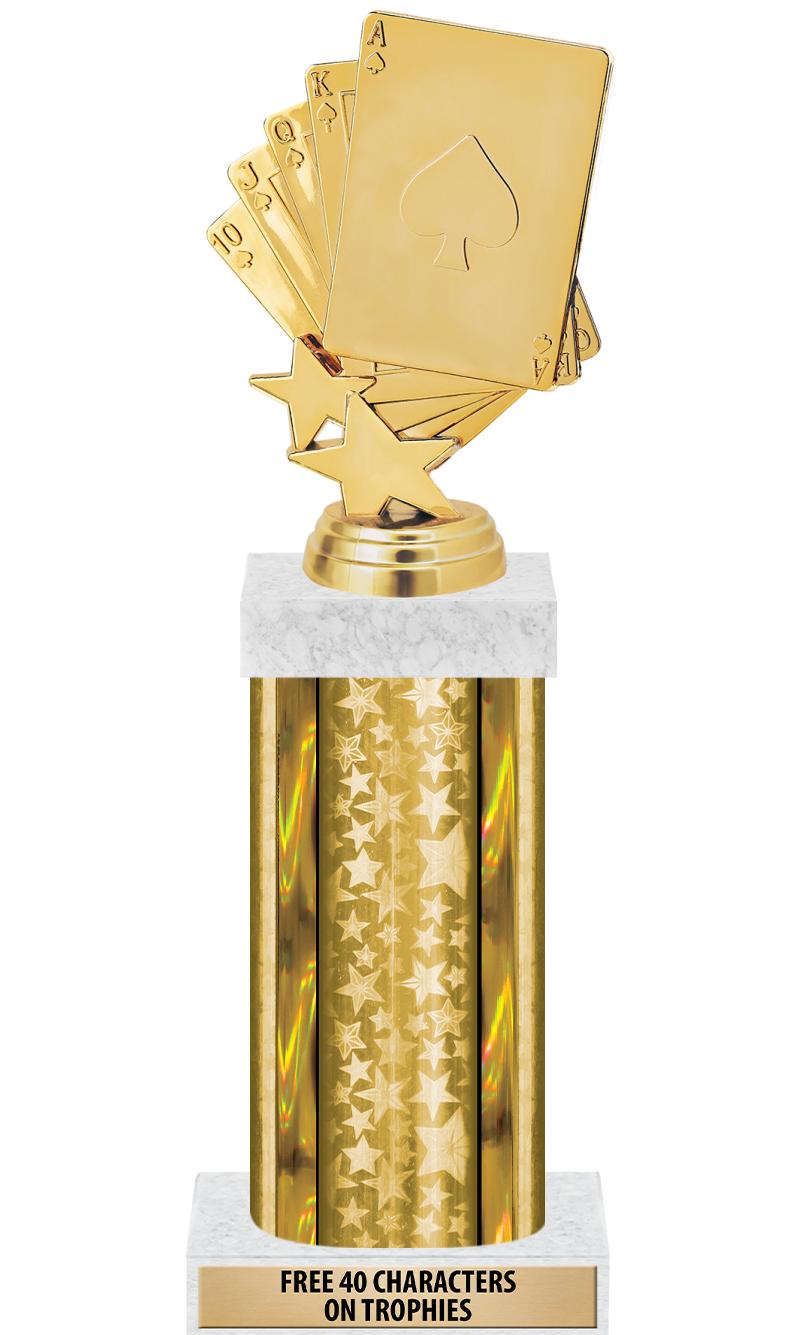 14"GOLD/GD-STARS-GD FIG/SQUARE