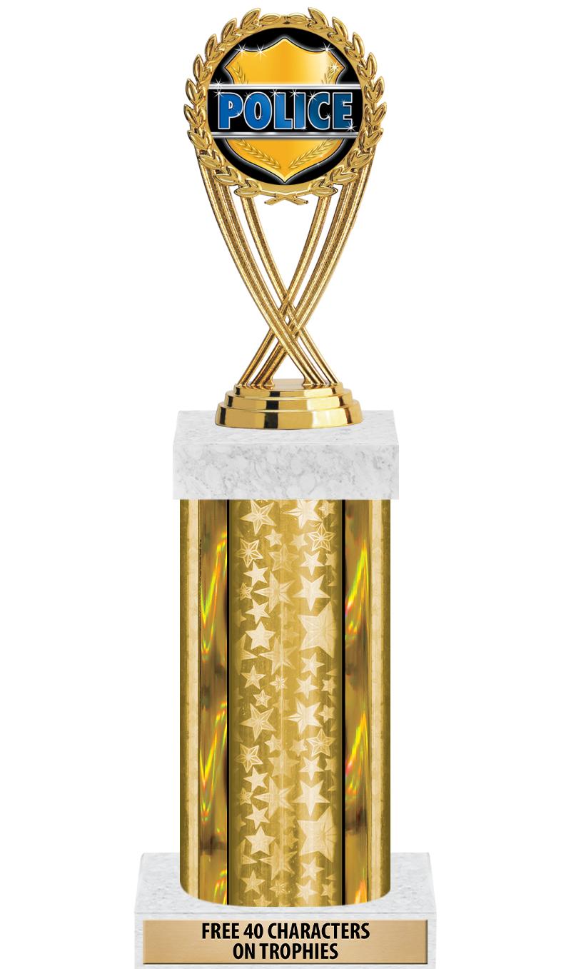 14"GOLD/GD-STARS-GD FIG/SQUARE