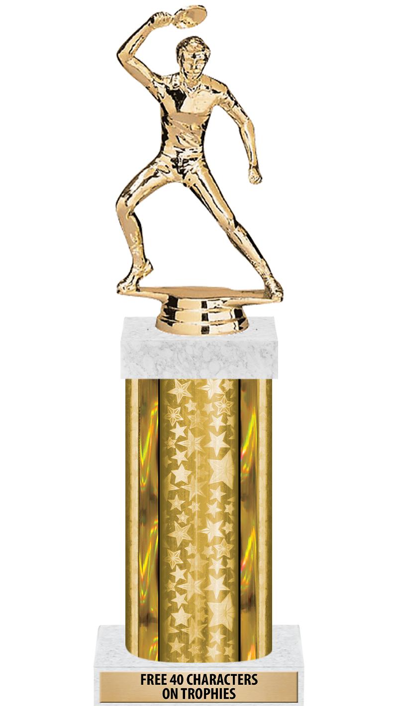 14"GOLD/GD-STARS-GD FIG/SQUARE