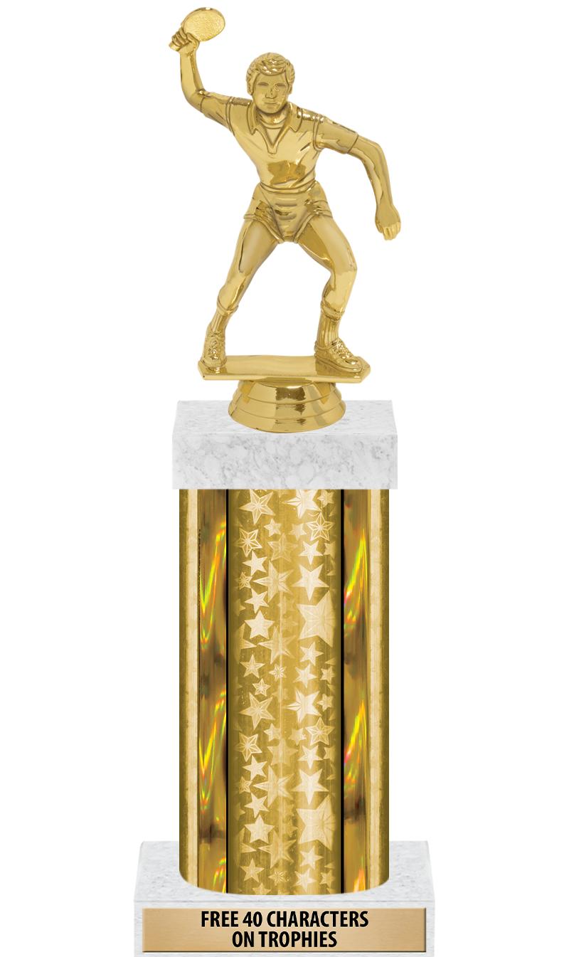 14"GOLD/GD-STARS-GD FIG/SQUARE