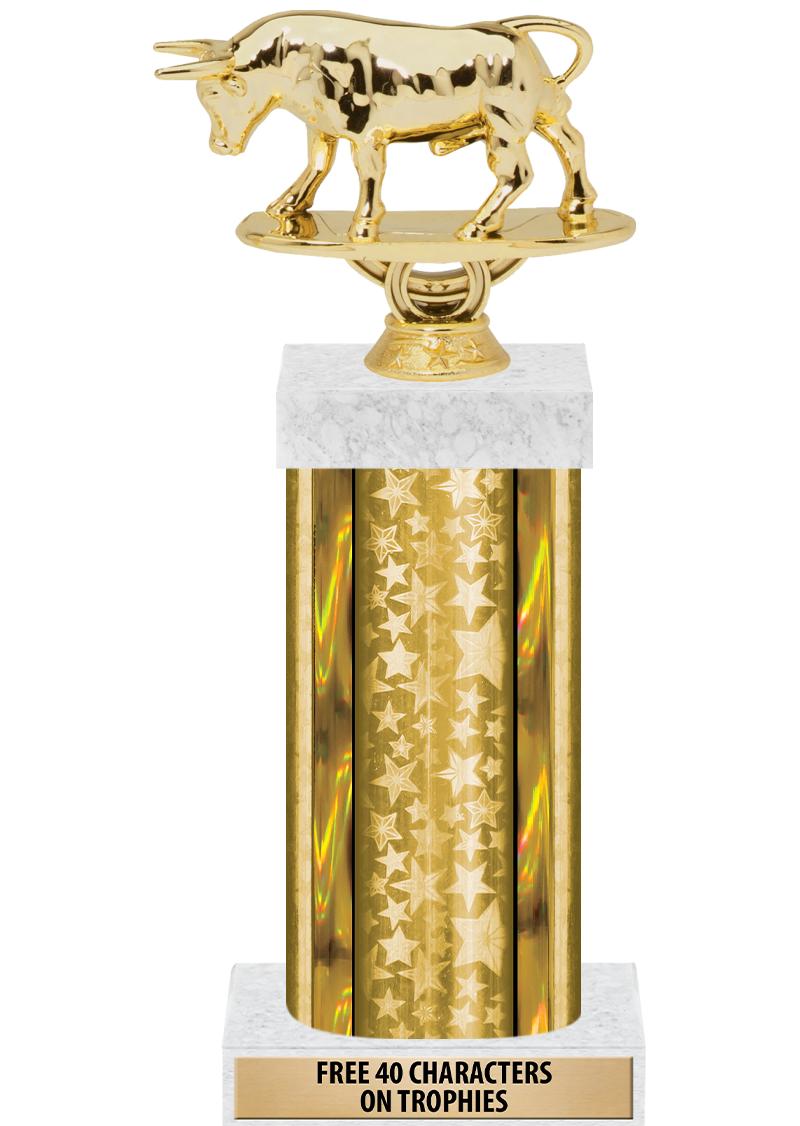 14"GOLD/GD-STARS-GD FIG/SQUARE