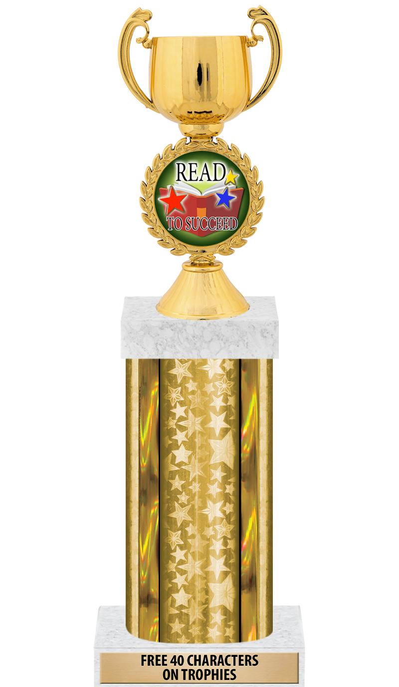 14"GOLD/GD-STARS-GD FIG/SQUARE