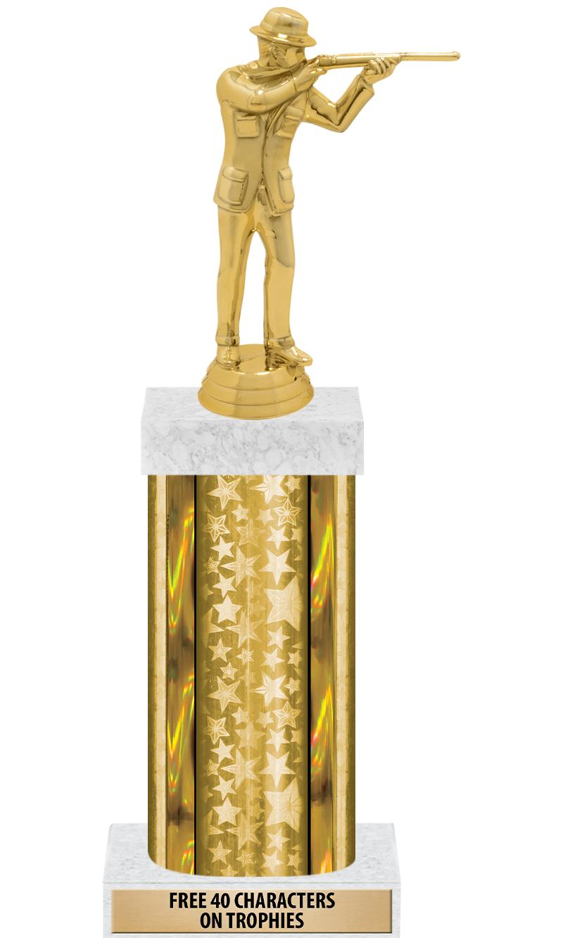 14"GOLD/GD-STARS-GD FIG/SQUARE