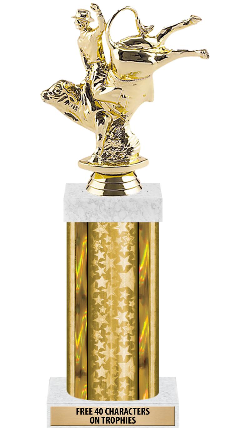 14"GOLD/GD-STARS-GD FIG/SQUARE