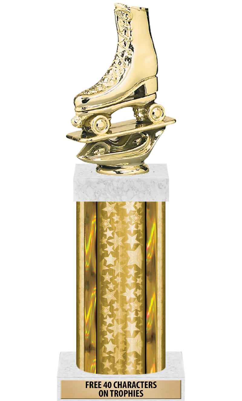 14"GOLD/GD-STARS-GD FIG/SQUARE