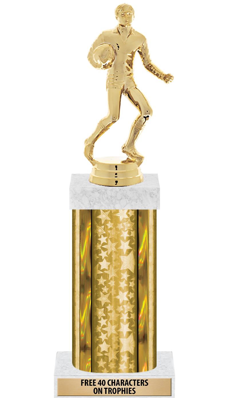 14"GOLD/GD-STARS-GD FIG/SQUARE