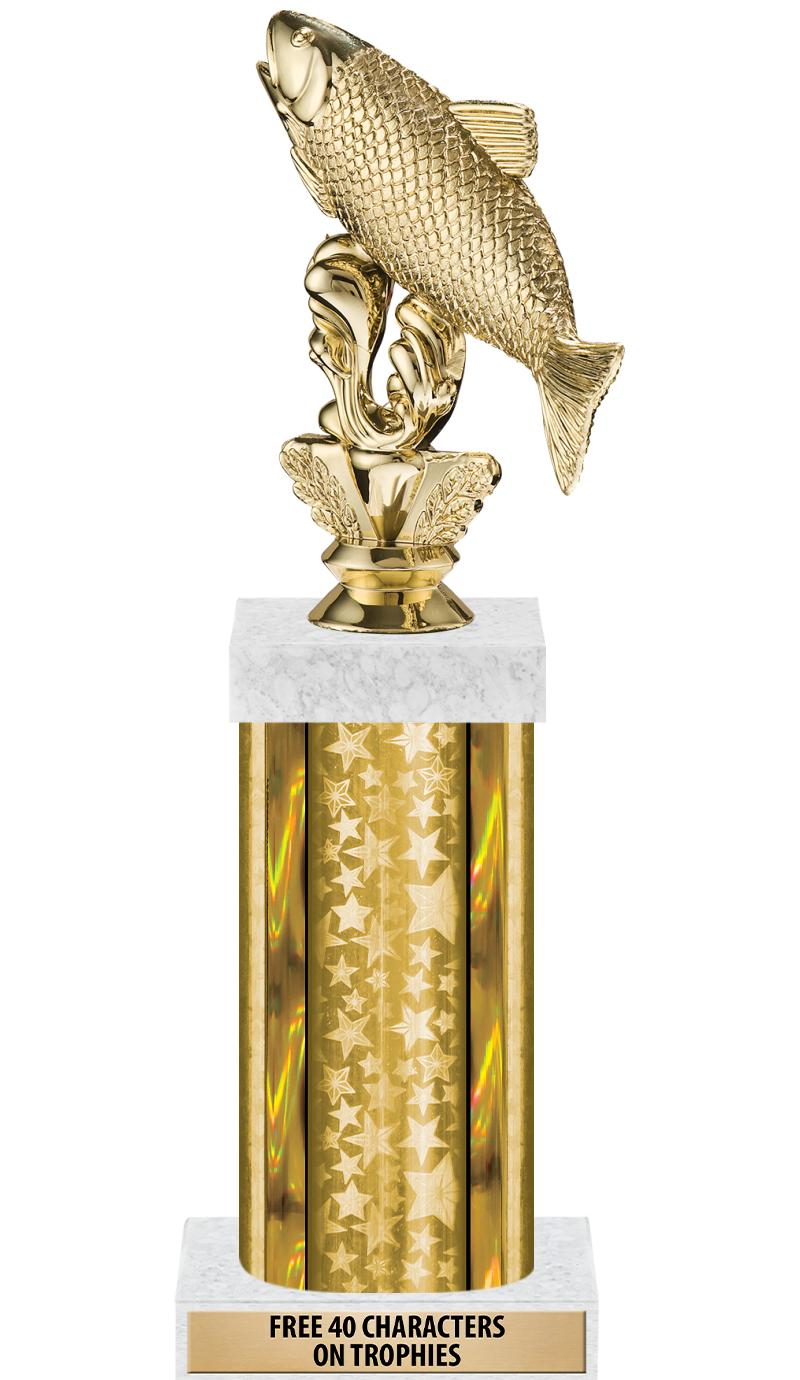 14"GOLD/GD-STARS-GD FIG/SQUARE