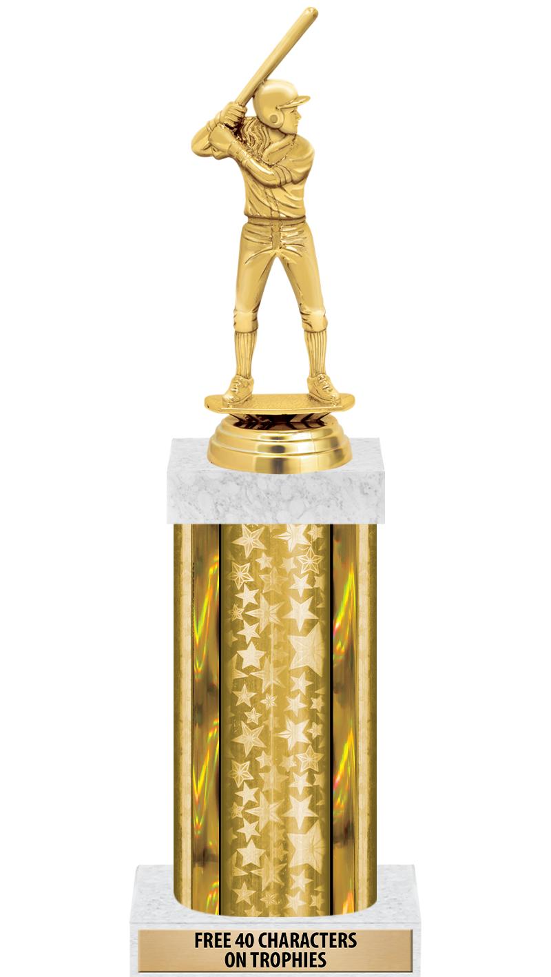 14"GOLD/GD-STARS-GD FIG/SQUARE