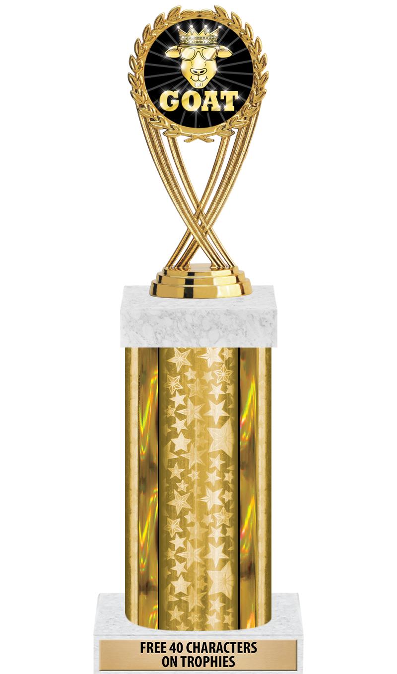 14"GOLD/GD-STARS-GD FIG/SQUARE