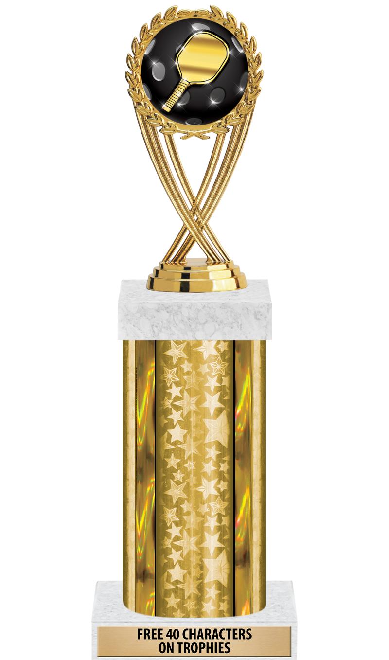 14"GOLD/GD-STARS-GD FIG/SQUARE