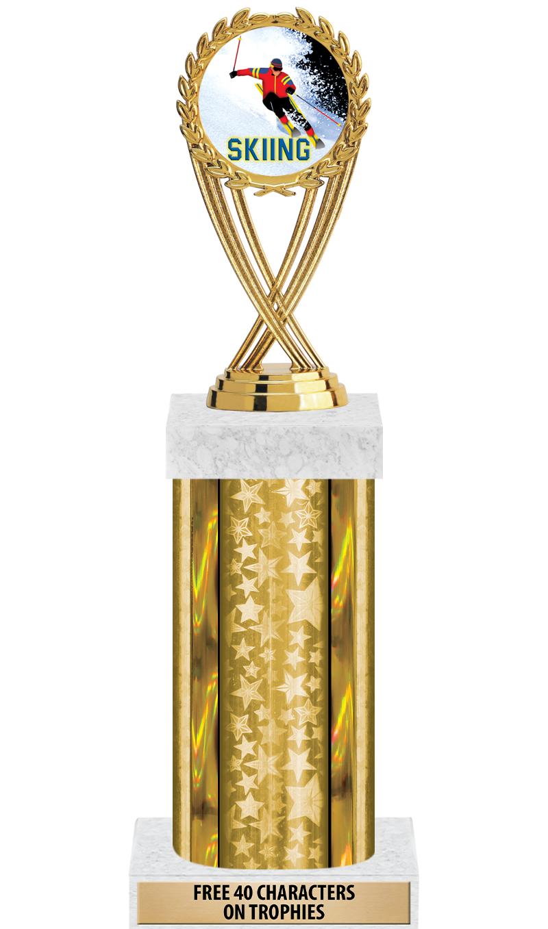 14"GOLD/GD-STARS-GD FIG/SQUARE