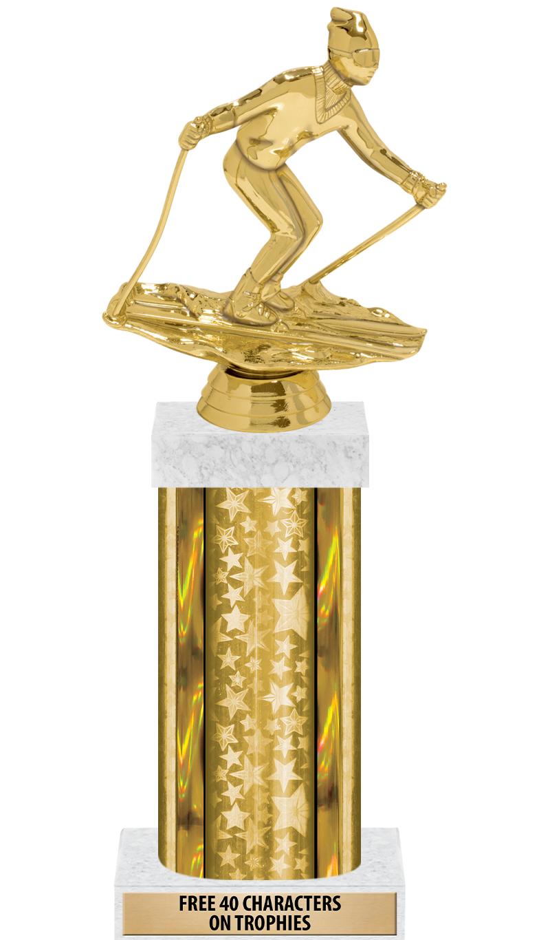 14"GOLD/GD-STARS-GD FIG/SQUARE