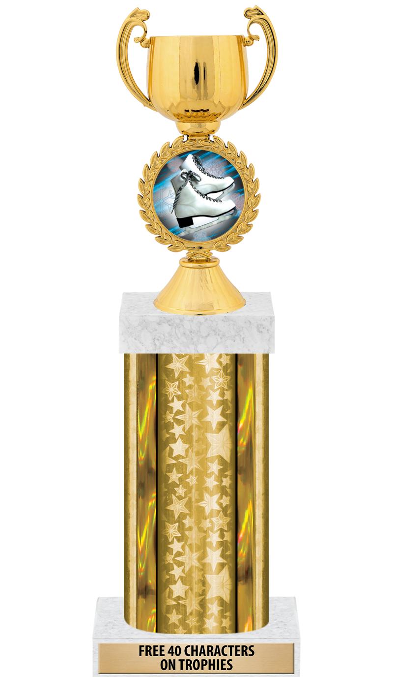 14"GOLD/GD-STARS-GD FIG/SQUARE