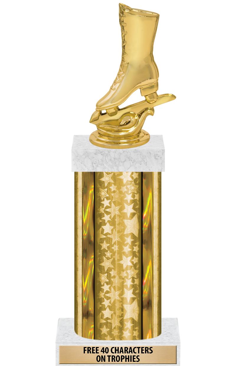 14"GOLD/GD-STARS-GD FIG/SQUARE