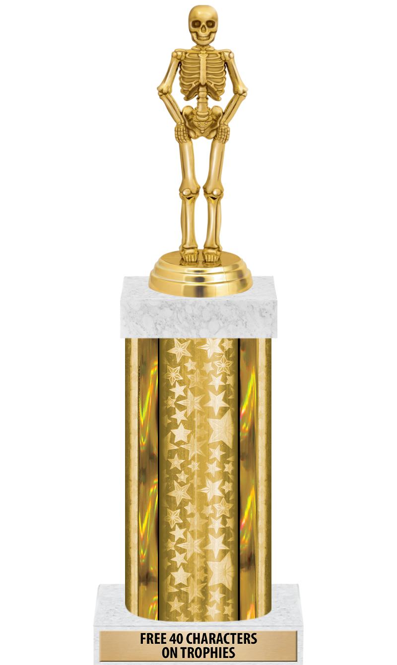 14"GOLD/GD-STARS-GD FIG/SQUARE