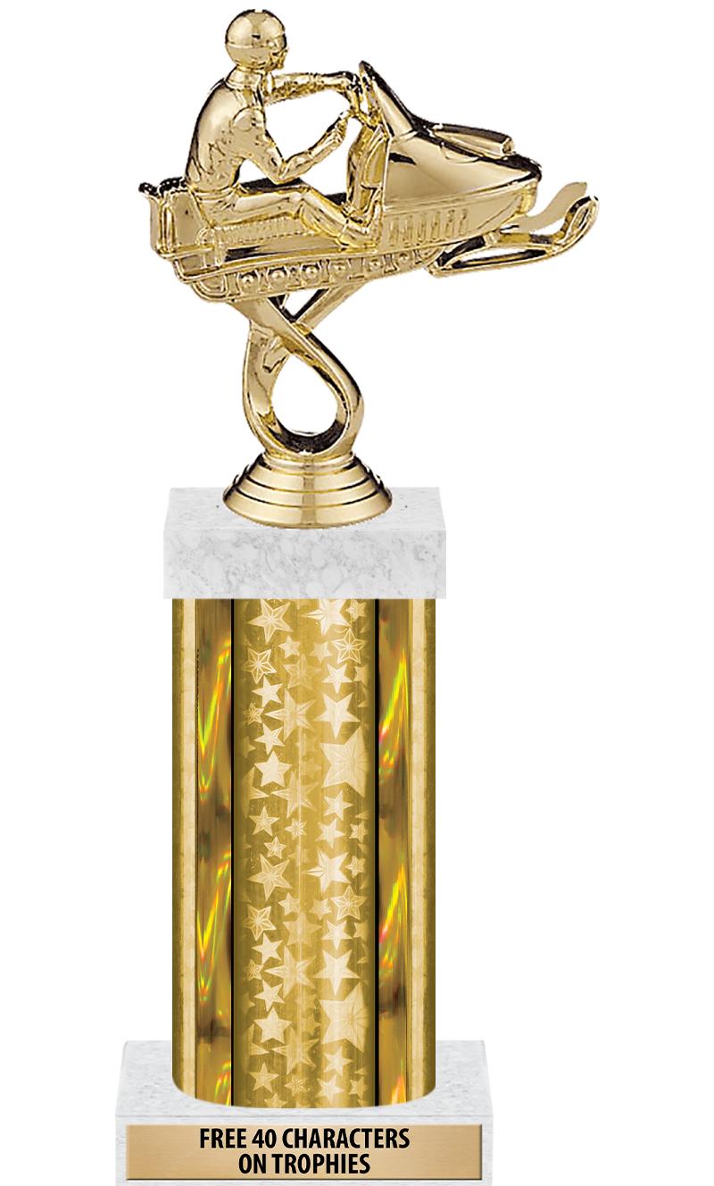 14"GOLD/GD-STARS-GD FIG/SQUARE