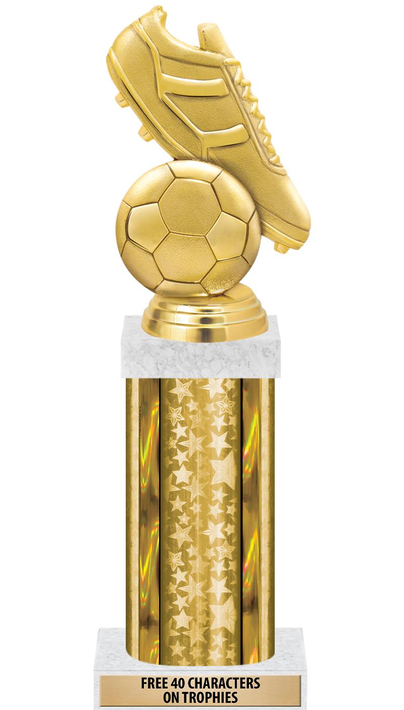 14"GOLD/GD-STARS-GD FIG/SQUARE