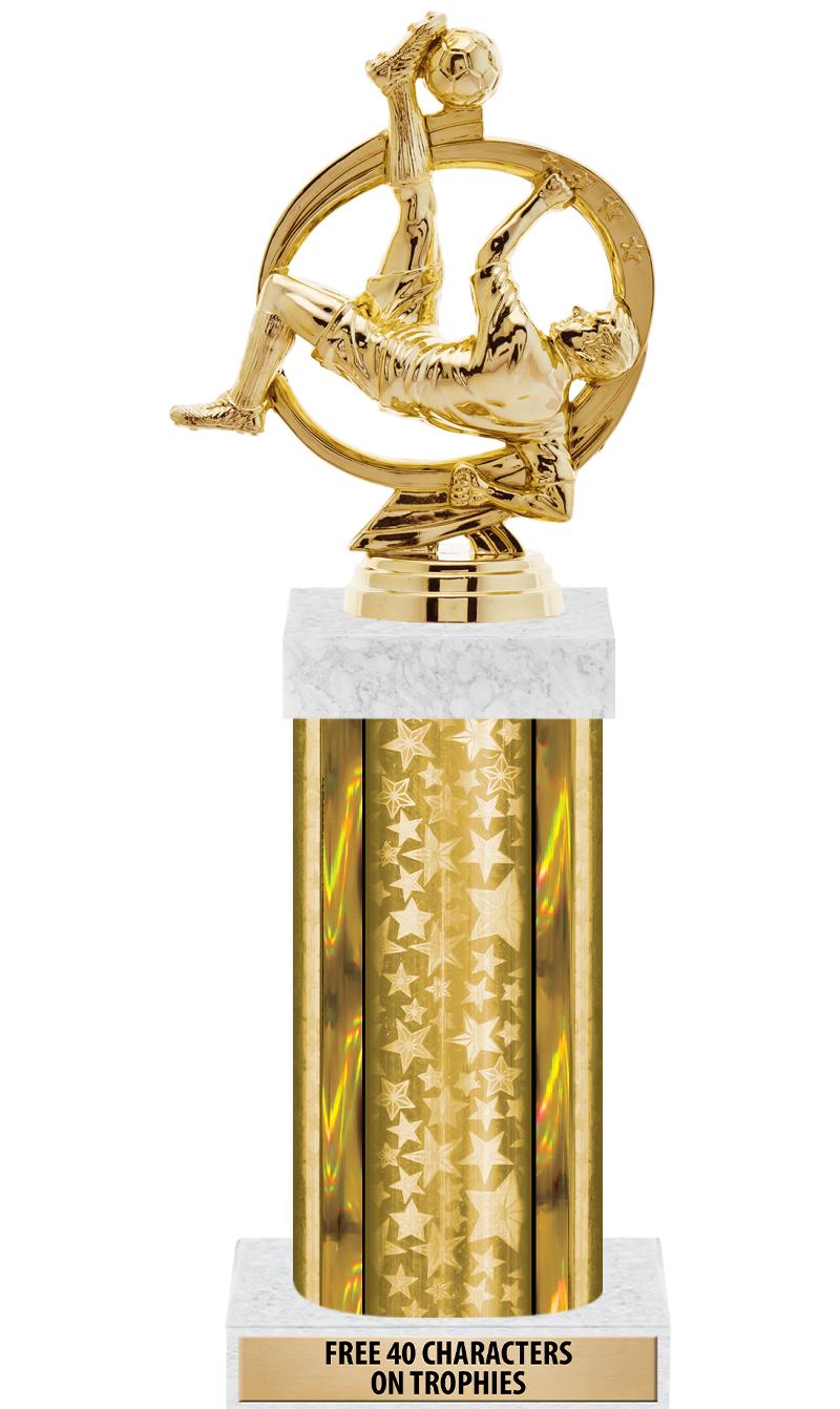 14"GOLD/GD-STARS-GD FIG/SQUARE