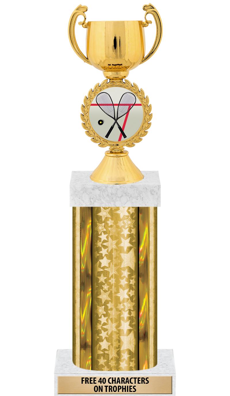 14"GOLD/GD-STARS-GD FIG/SQUARE