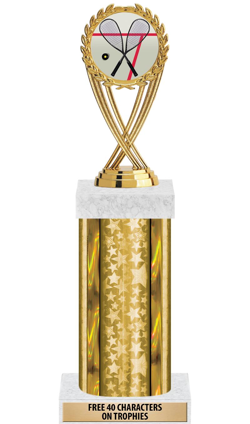 14"GOLD/GD-STARS-GD FIG/SQUARE