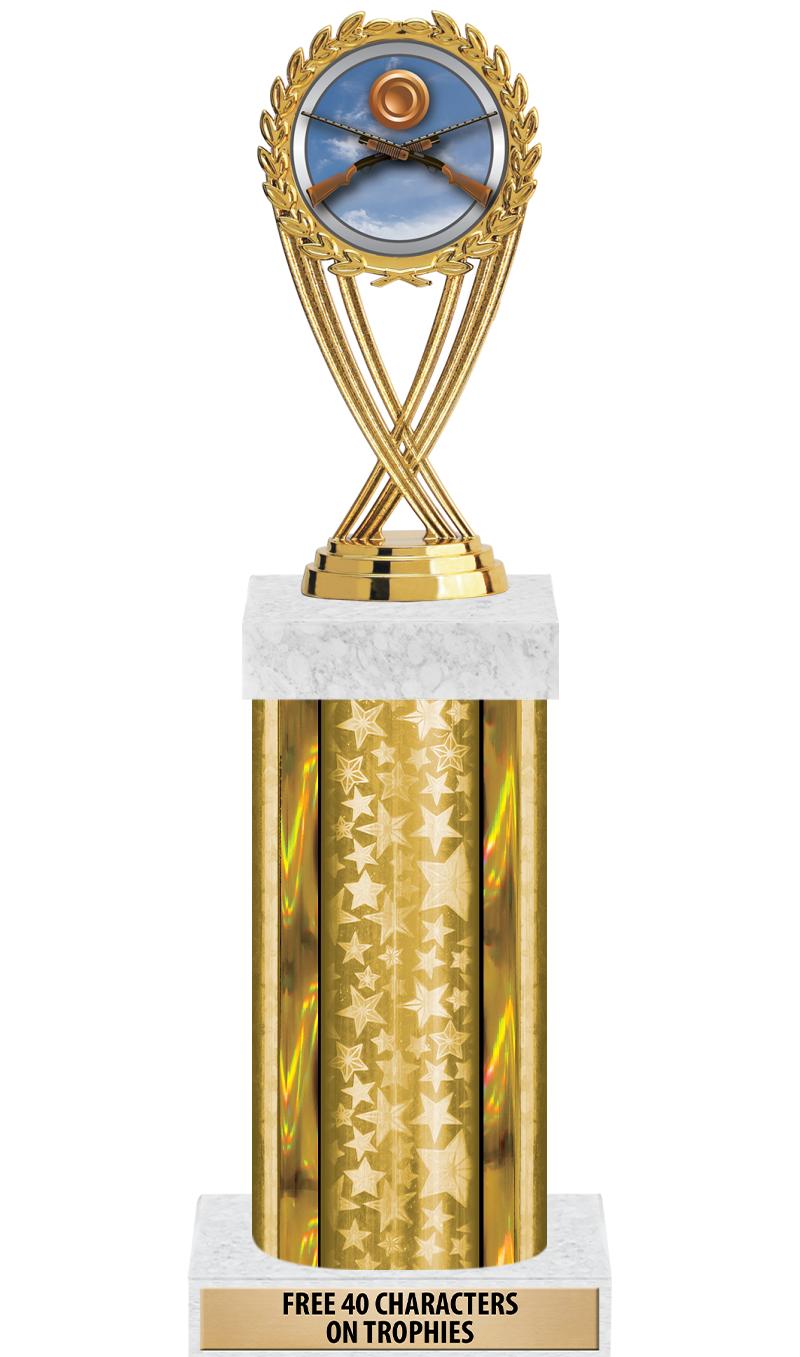 14"GOLD/GD-STARS-GD FIG/SQUARE