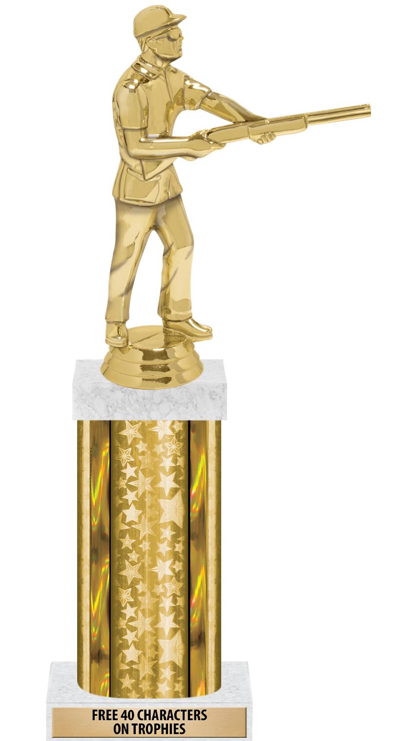 14"GOLD/GD-STARS-GD FIG/SQUARE