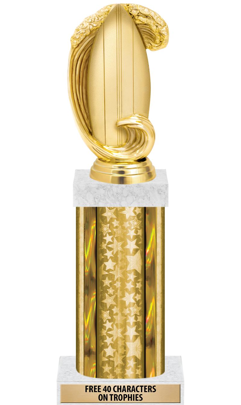 14"GOLD/GD-STARS-GD FIG/SQUARE