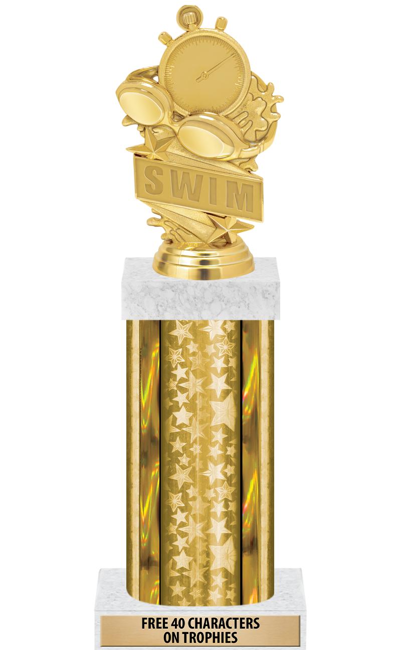 14"GOLD/GD-STARS-GD FIG/SQUARE