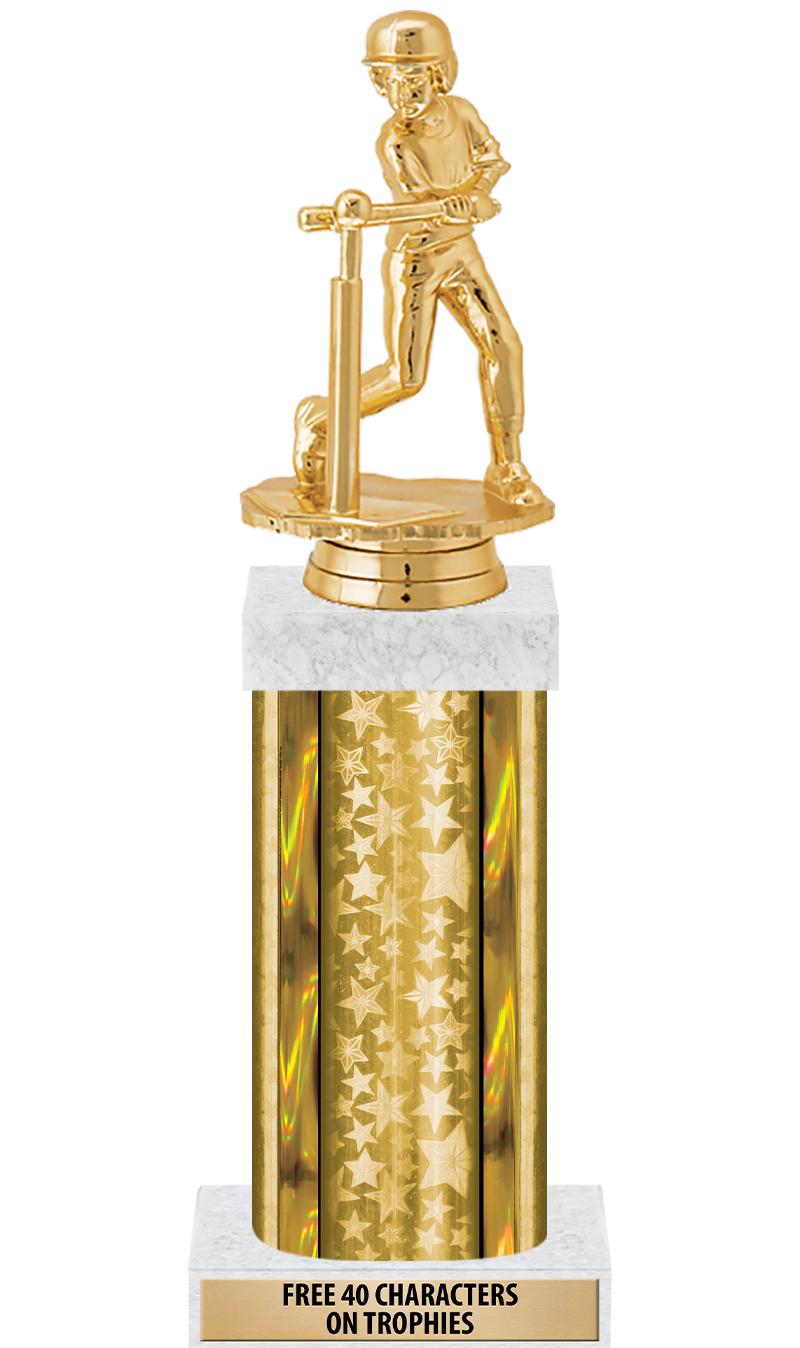 14"GOLD/GD-STARS-GD FIG/SQUARE