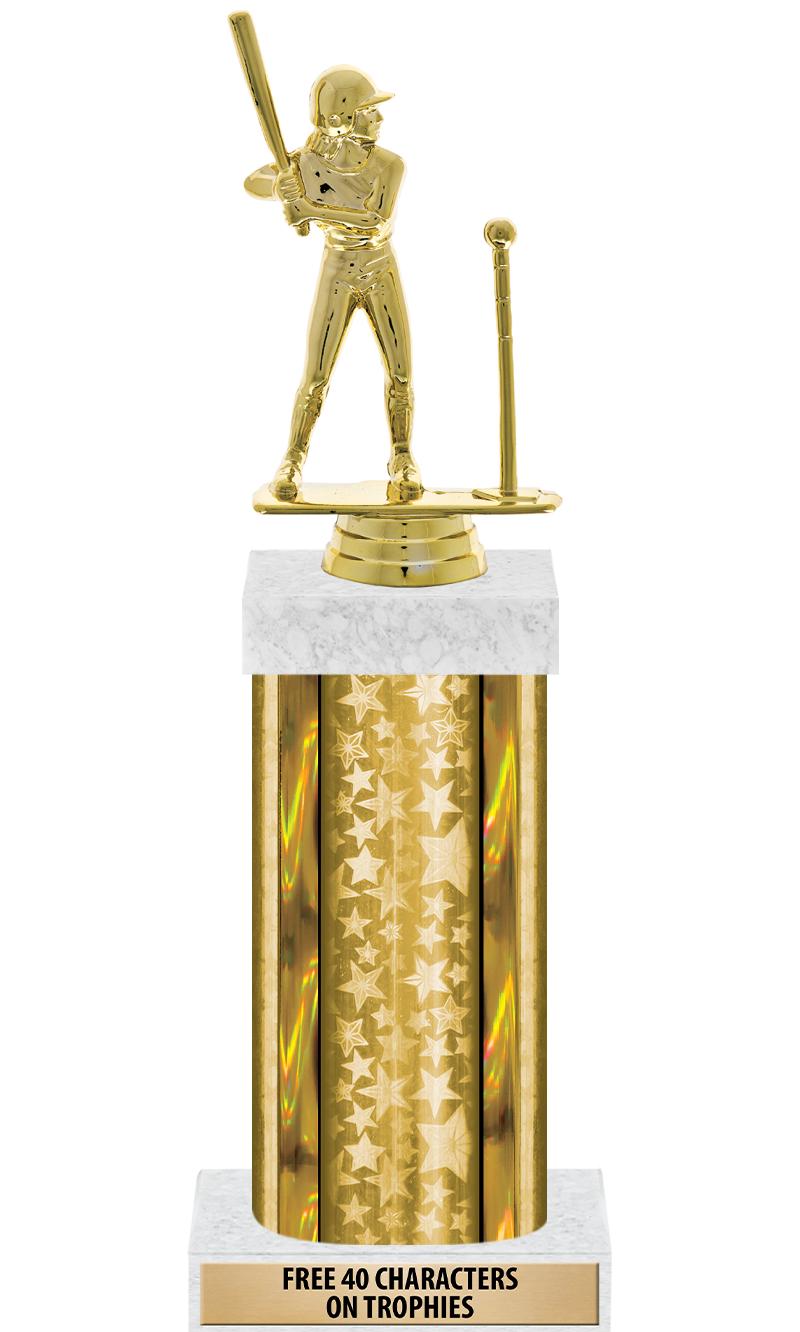 14"GOLD/GD-STARS-GD FIG/SQUARE
