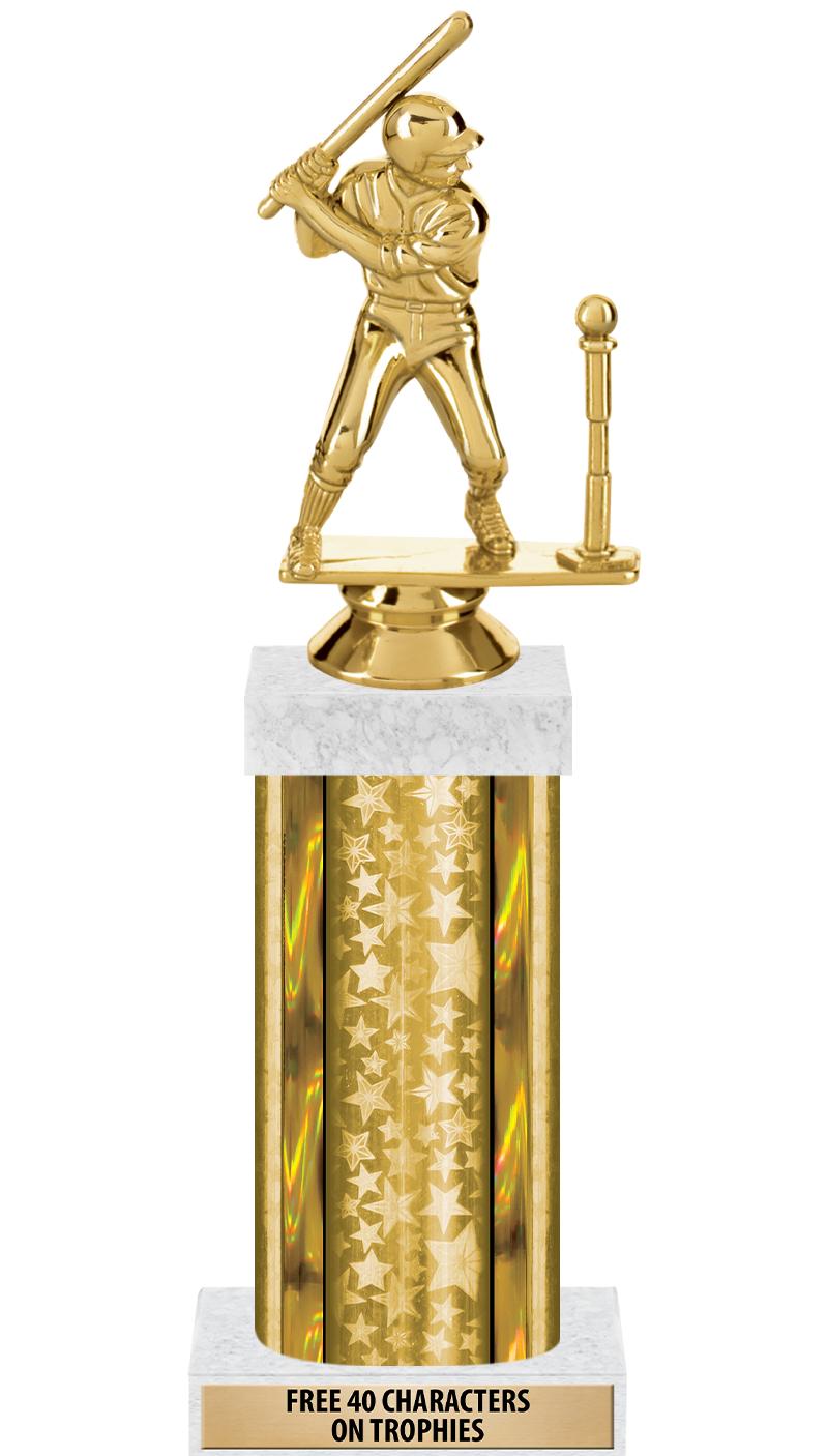 14"GOLD/GD-STARS-GD FIG/SQUARE