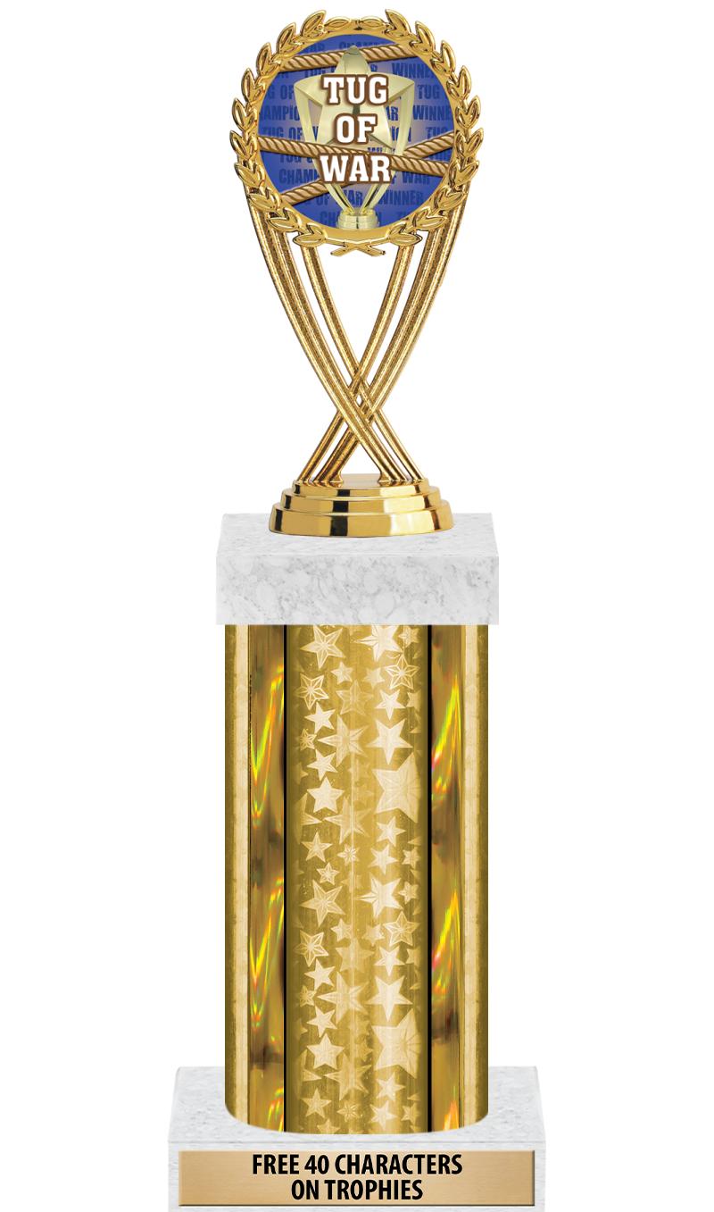 14"GOLD/GD-STARS-GD FIG/SQUARE