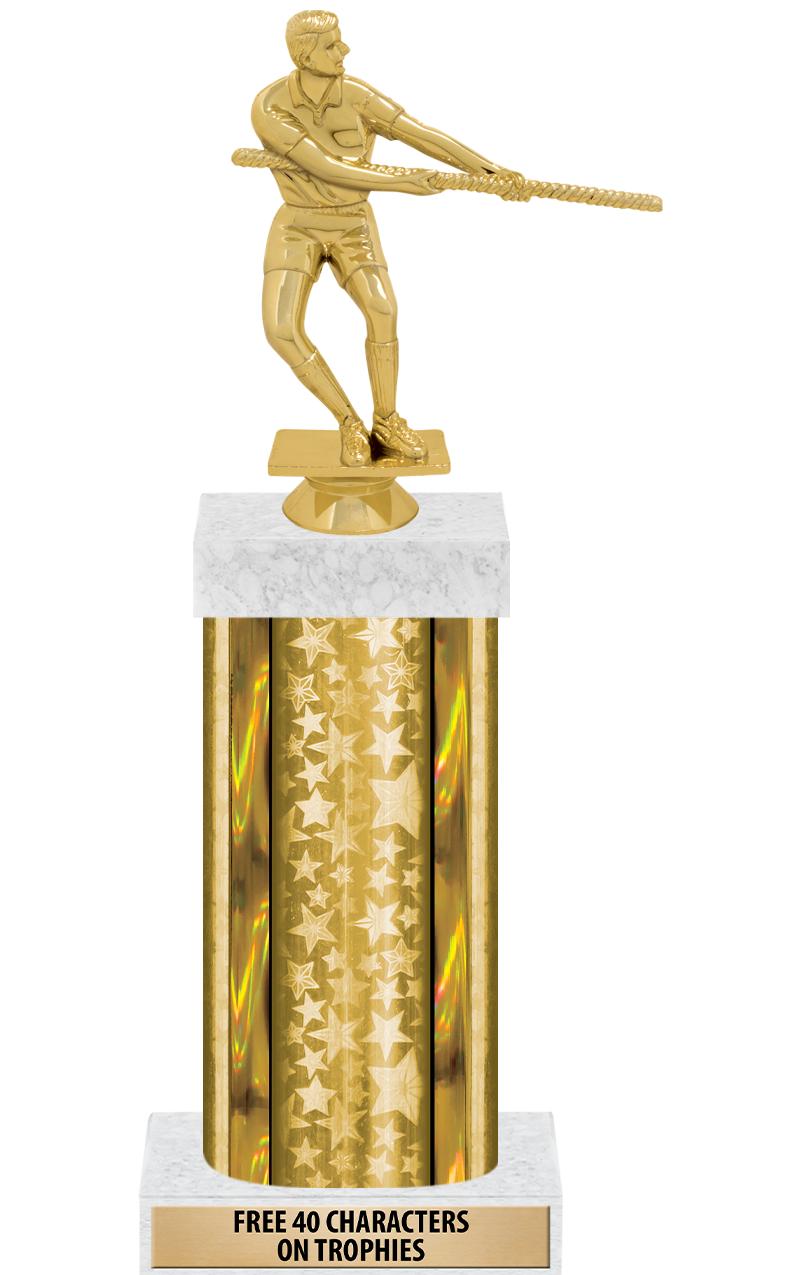 14"GOLD/GD-STARS-GD FIG/SQUARE