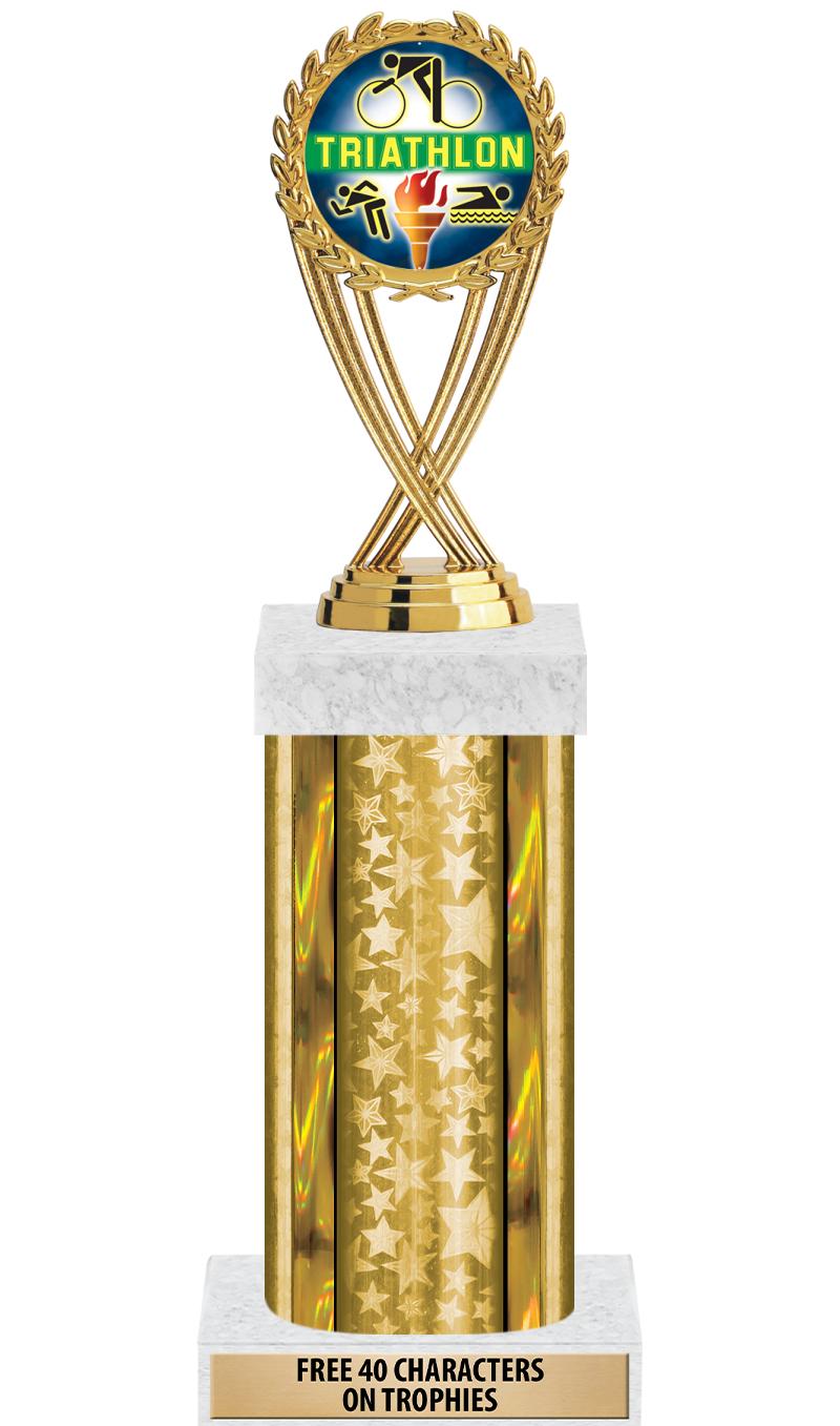 14"GOLD/GD-STARS-GD FIG/SQUARE