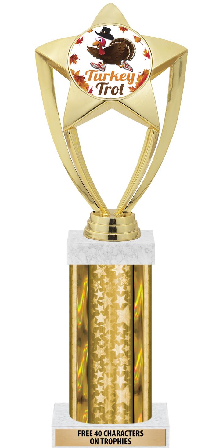 14"GOLD/GD-STARS-GD FIG/SQUARE