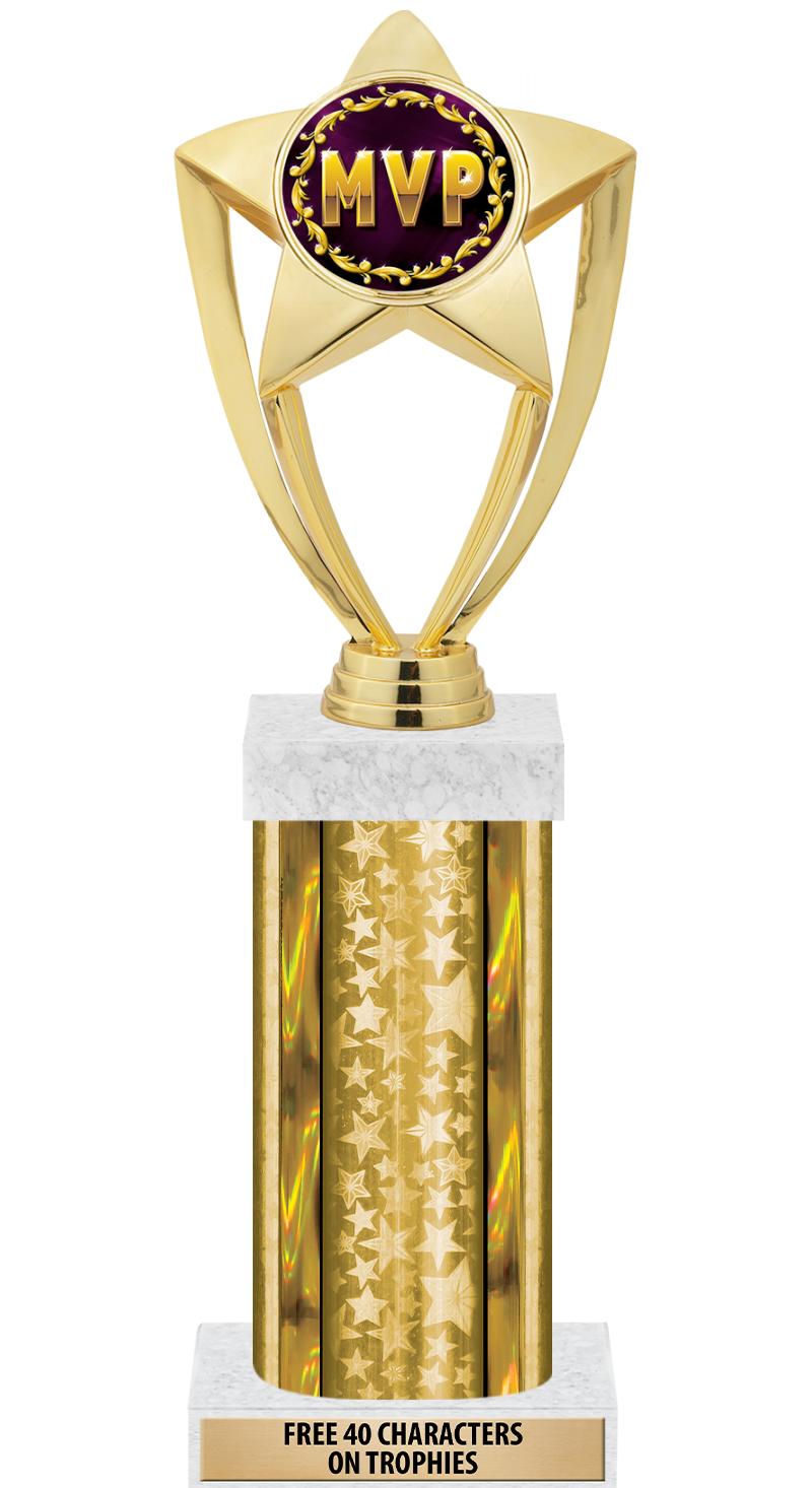 14"GOLD/GD-STARS-GD FIG/SQUARE