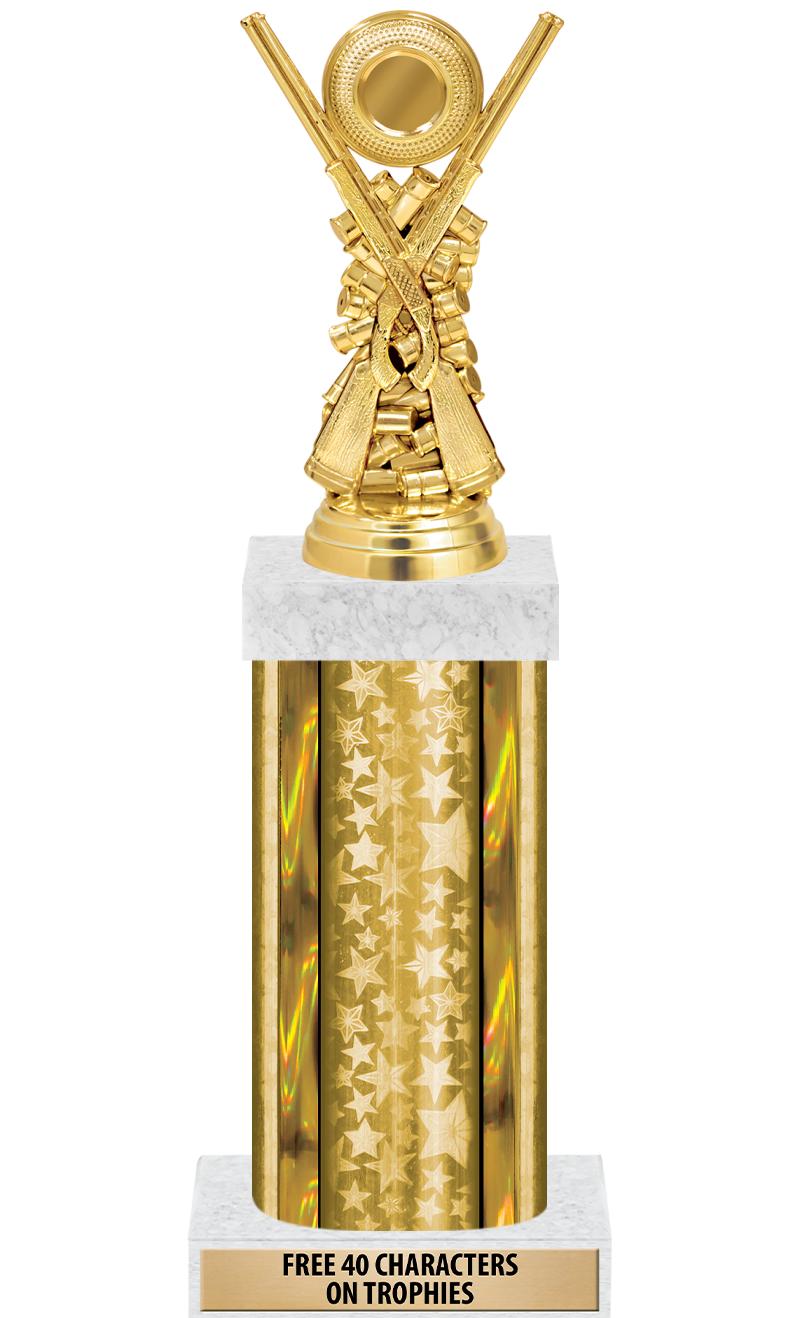 14"GOLD/GD-STARS-GD FIG/SQUARE