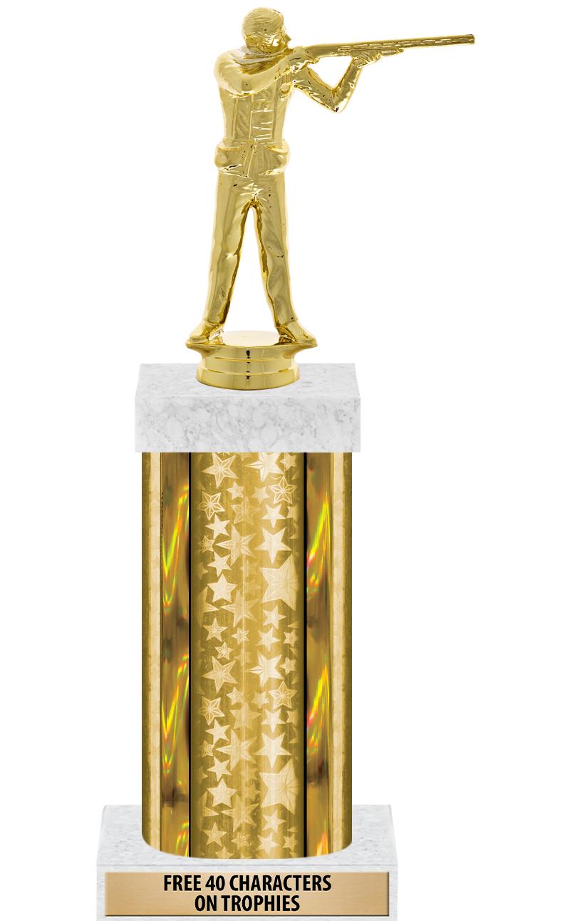 14"GOLD/GD-STARS-GD FIG/SQUARE