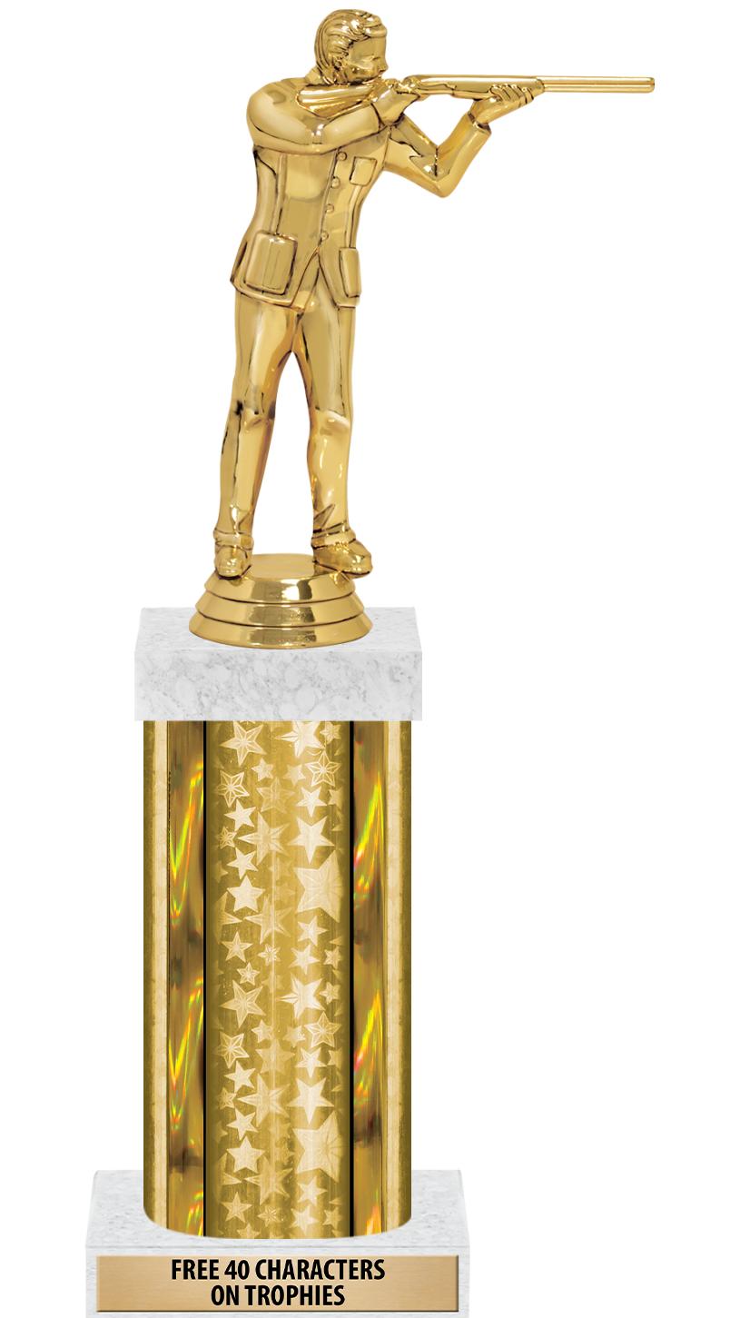 14"GOLD/GD-STARS-GD FIG/SQUARE