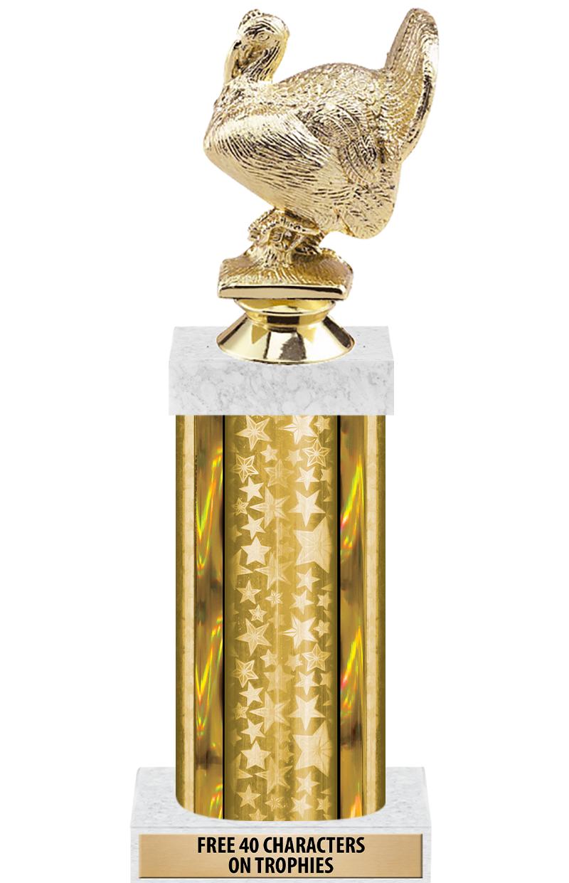 14"GOLD/GD-STARS-GD FIG/SQUARE