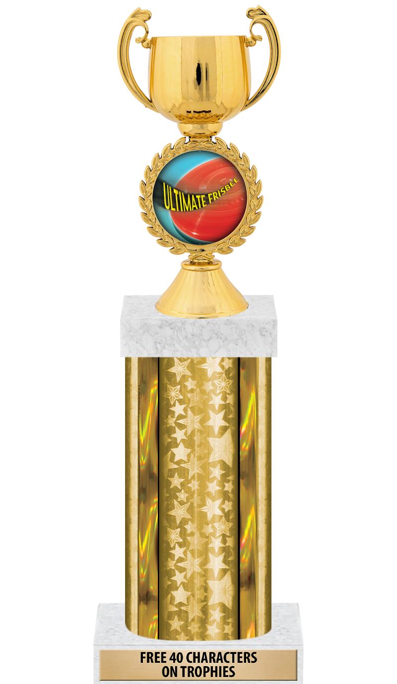 14"GOLD/GD-STARS-GD FIG/SQUARE