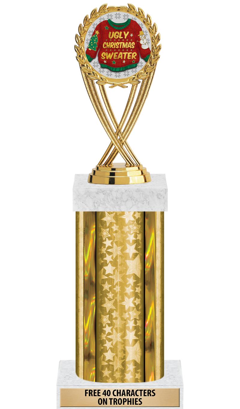 14"GOLD/GD-STARS-GD FIG/SQUARE